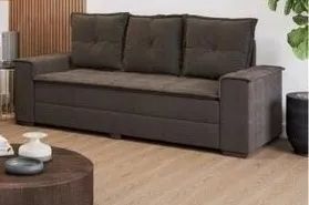 Conjunto de sofa 2 e 3 lugares marrom (dividimos em ate 10x sem juros) - Foto 2
