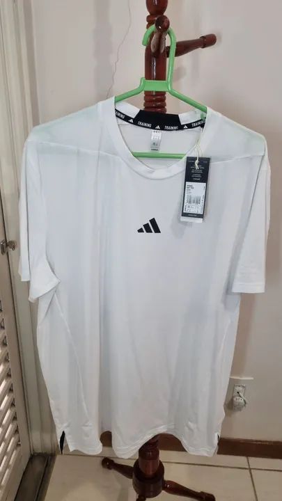 Camiseta Adidas Training Branca - Tamanho XL / GG - nova