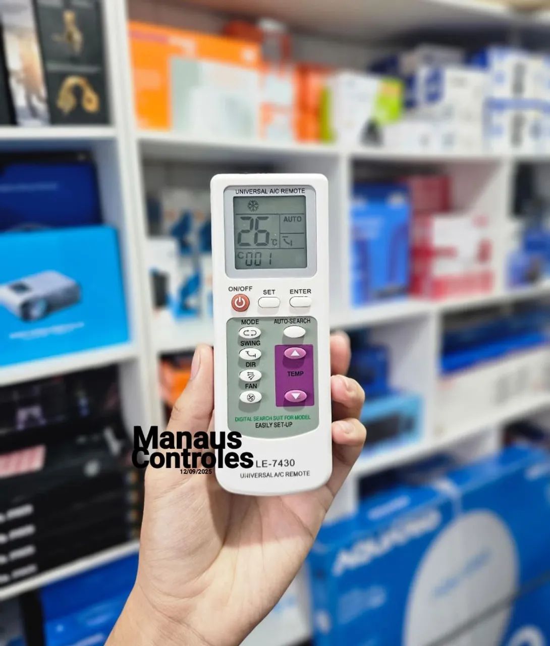 Controle remoto Universal para Ar condicionado Split 