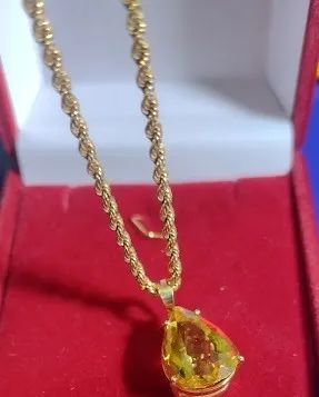 Gargantilha Torcida Ouro 18 kilates Peso 3.00 Gramas 45 Cm                              - Foto 2