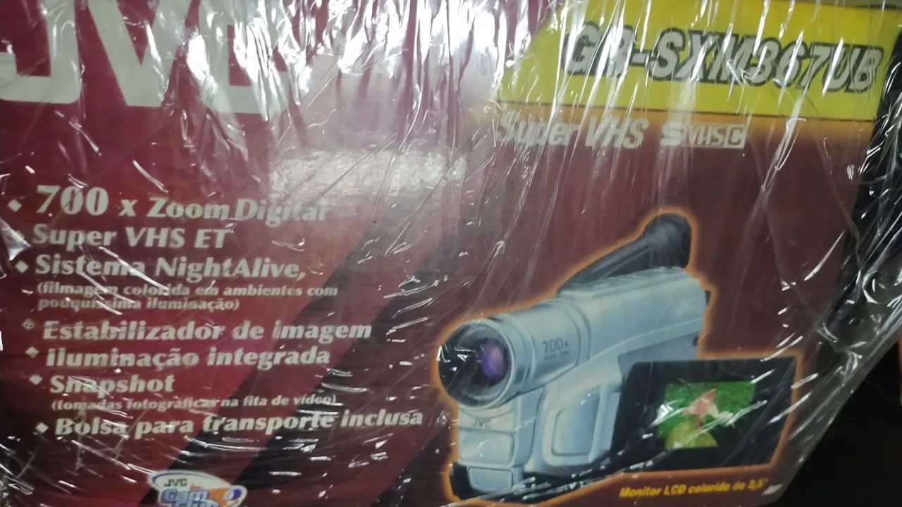 Filmadora JVC antiga VHS grsx4 367 não funciona 