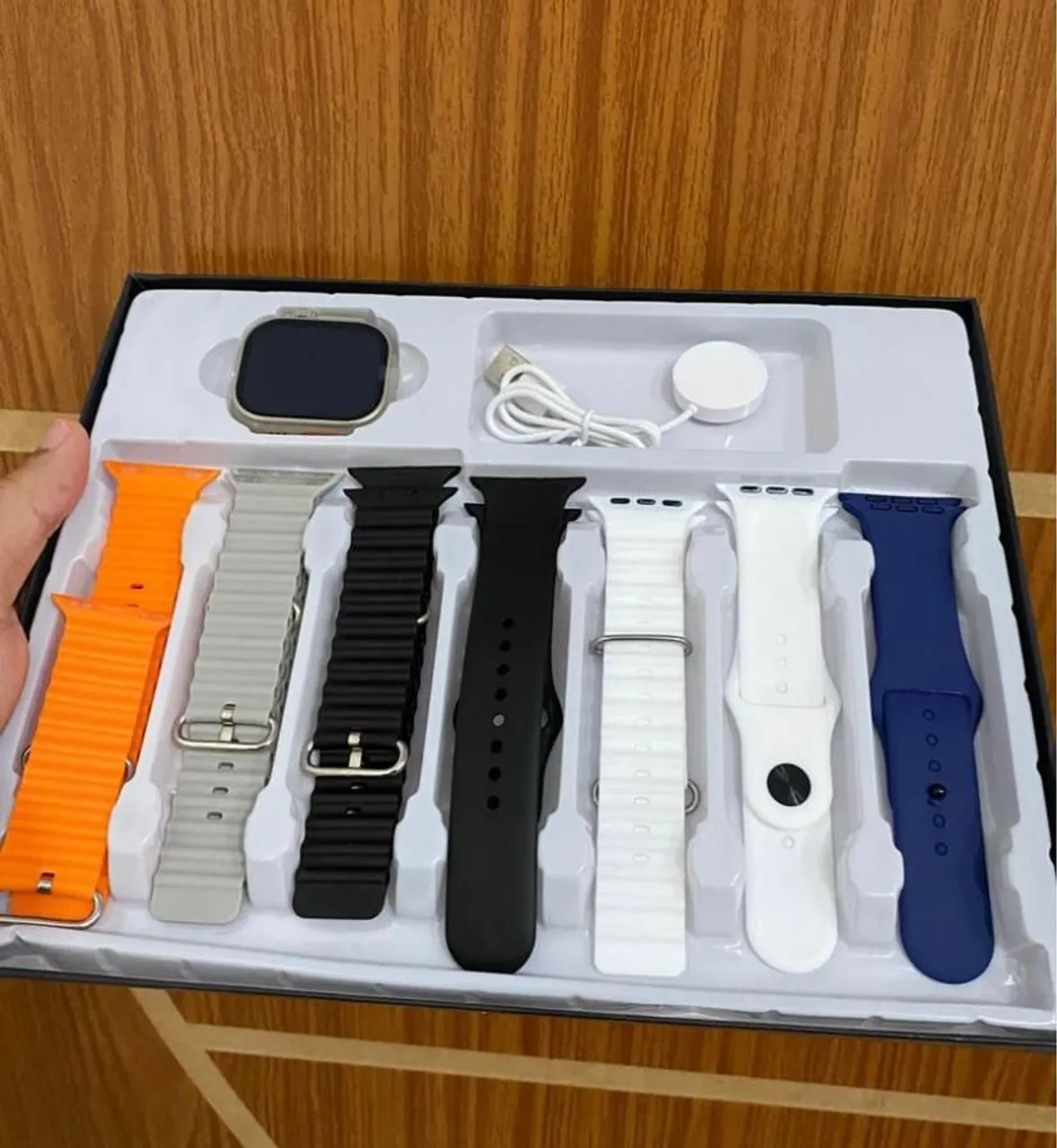Kit Completo Smartwatch com Pulseiras e Carregador