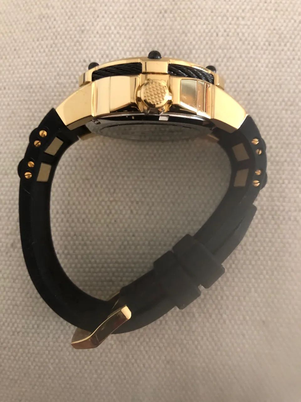 RELÓGIO INVICTA BOLT AUTOMÁTICO BANHADO A OURO 18K SEM USO! - Foto 4