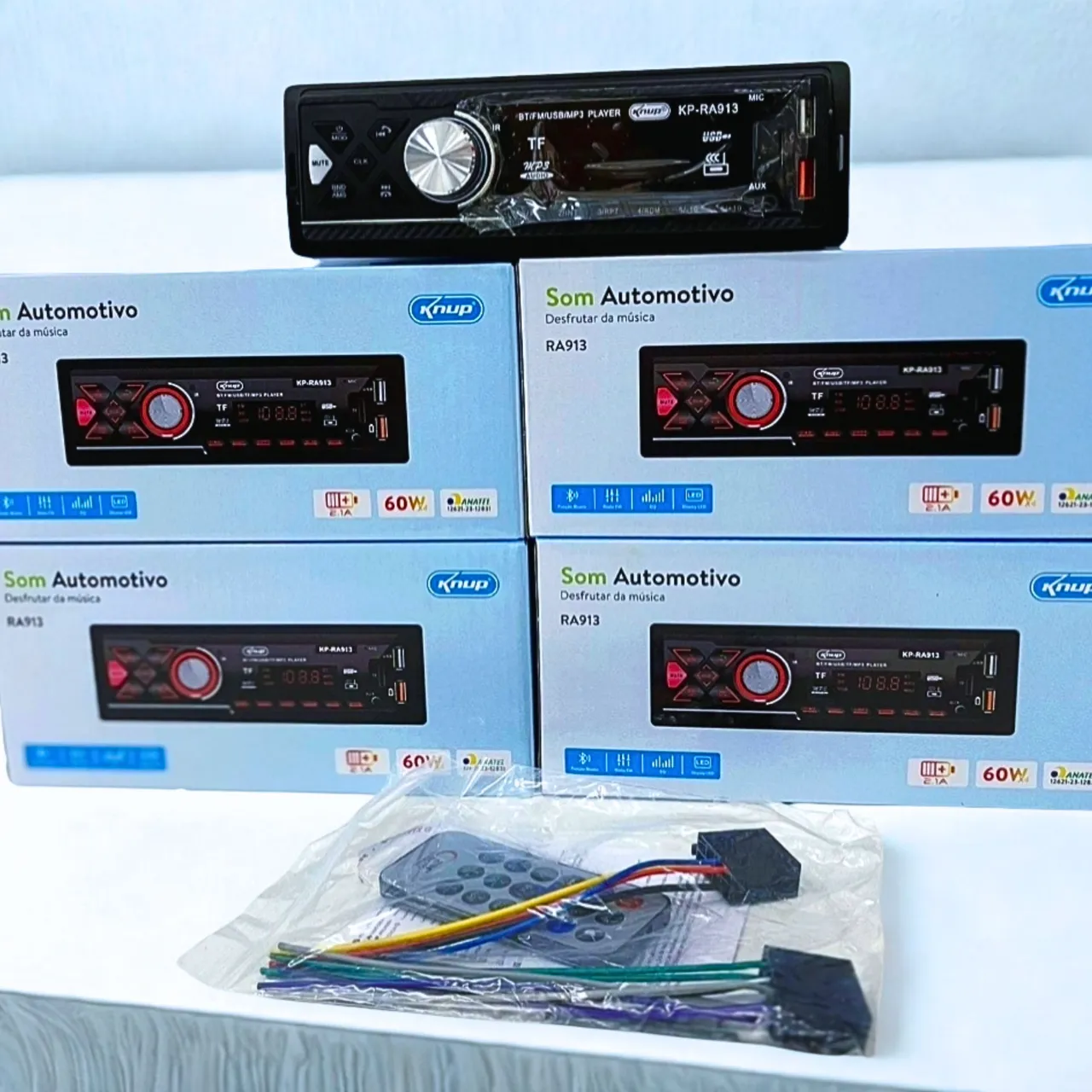 Som Automotivo MP3 Player - Bluetooth