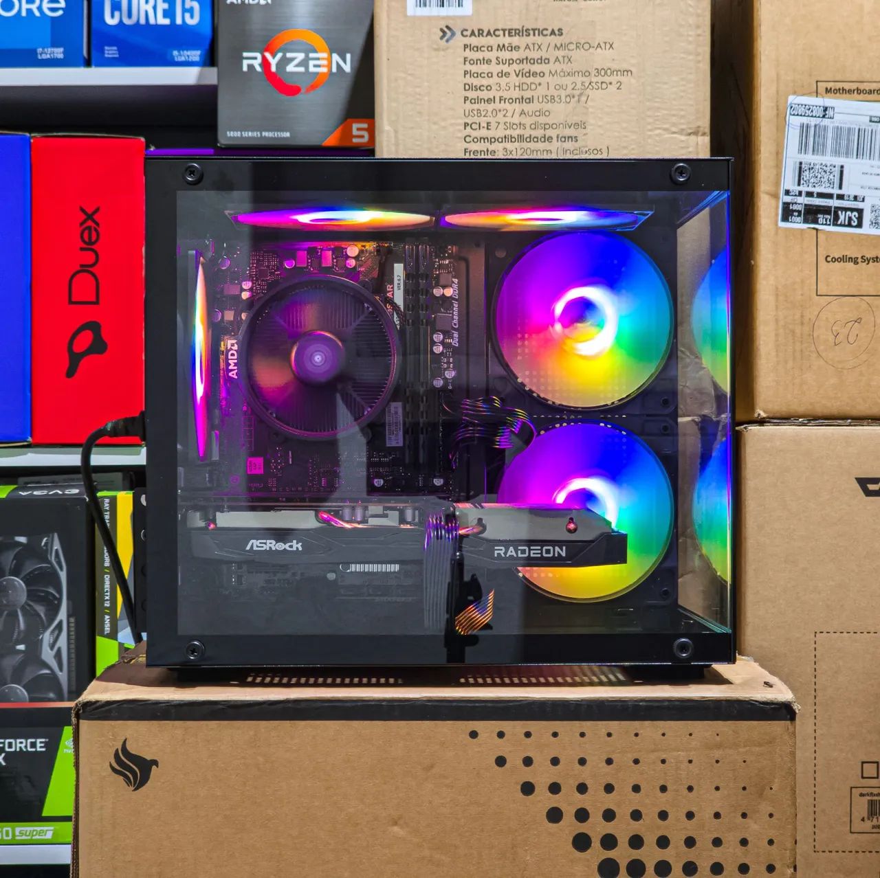 Pc gamer - Ryzen 5 5500 - 16gb ram - RX 6600 | Novo com 1 ano de garantia  - Foto 2