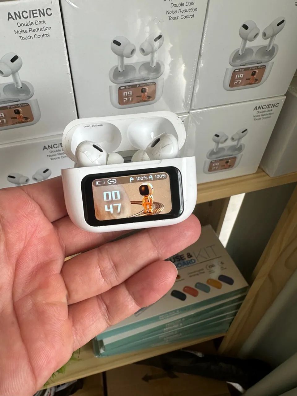Fone de Ouvido Bluetooth PREMIUM tela touch 