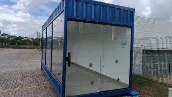 Container Marítimo 20 pés adaptado para loja