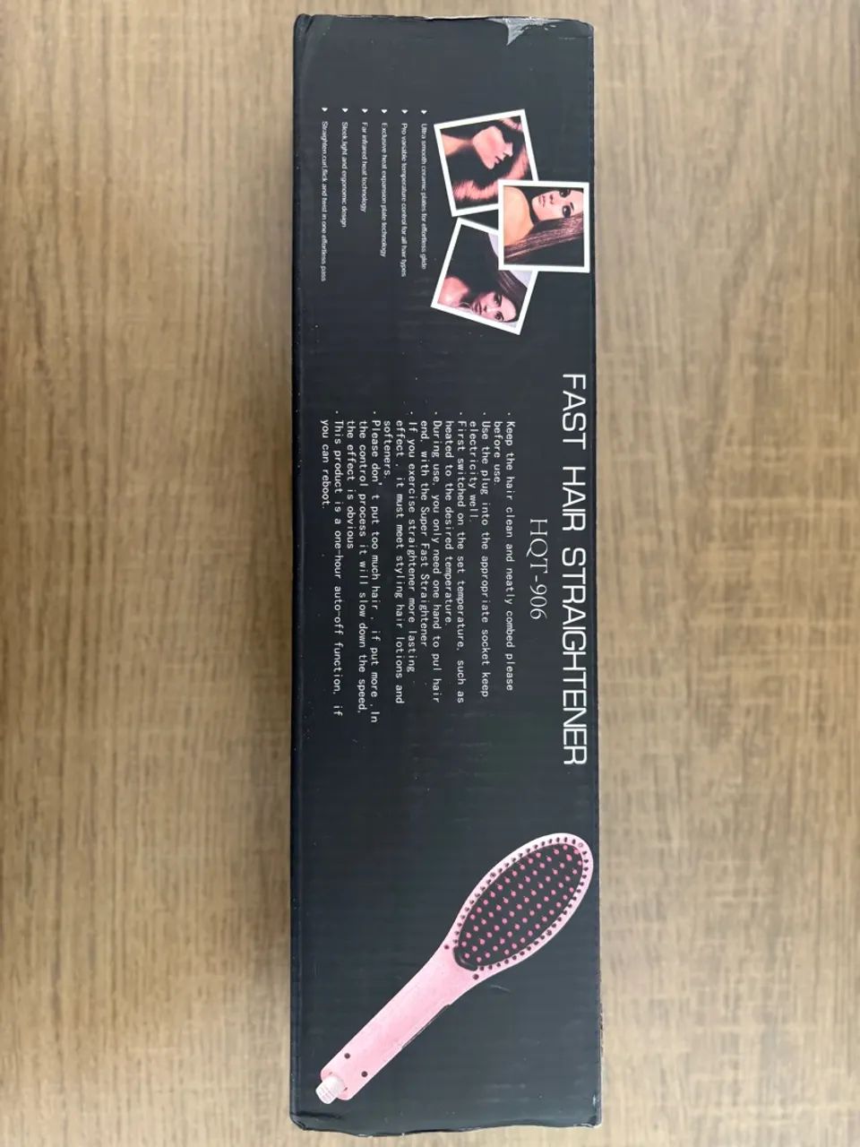 Escova de Cabelo Fast Hair Straightener HQT-906 - Foto 4