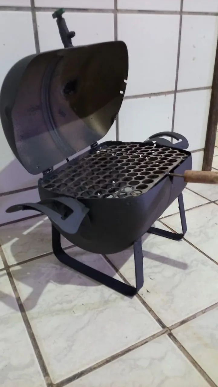 Churrasqueira pequena boa pra fazer churrasco em casa  - Foto 4