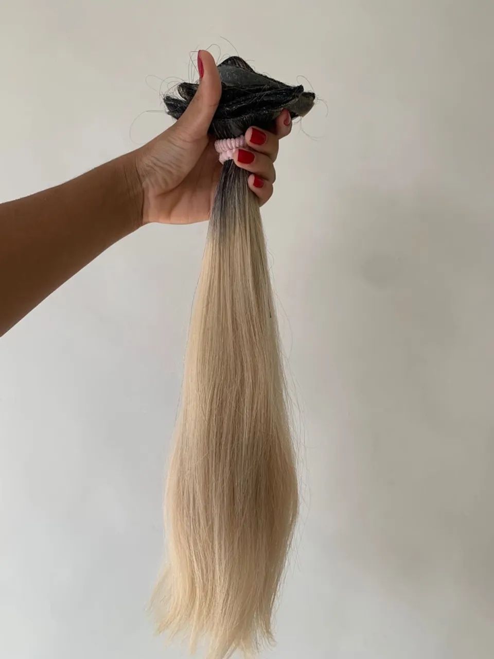 Mega Hair loiro claro brasileiro  - Foto 3