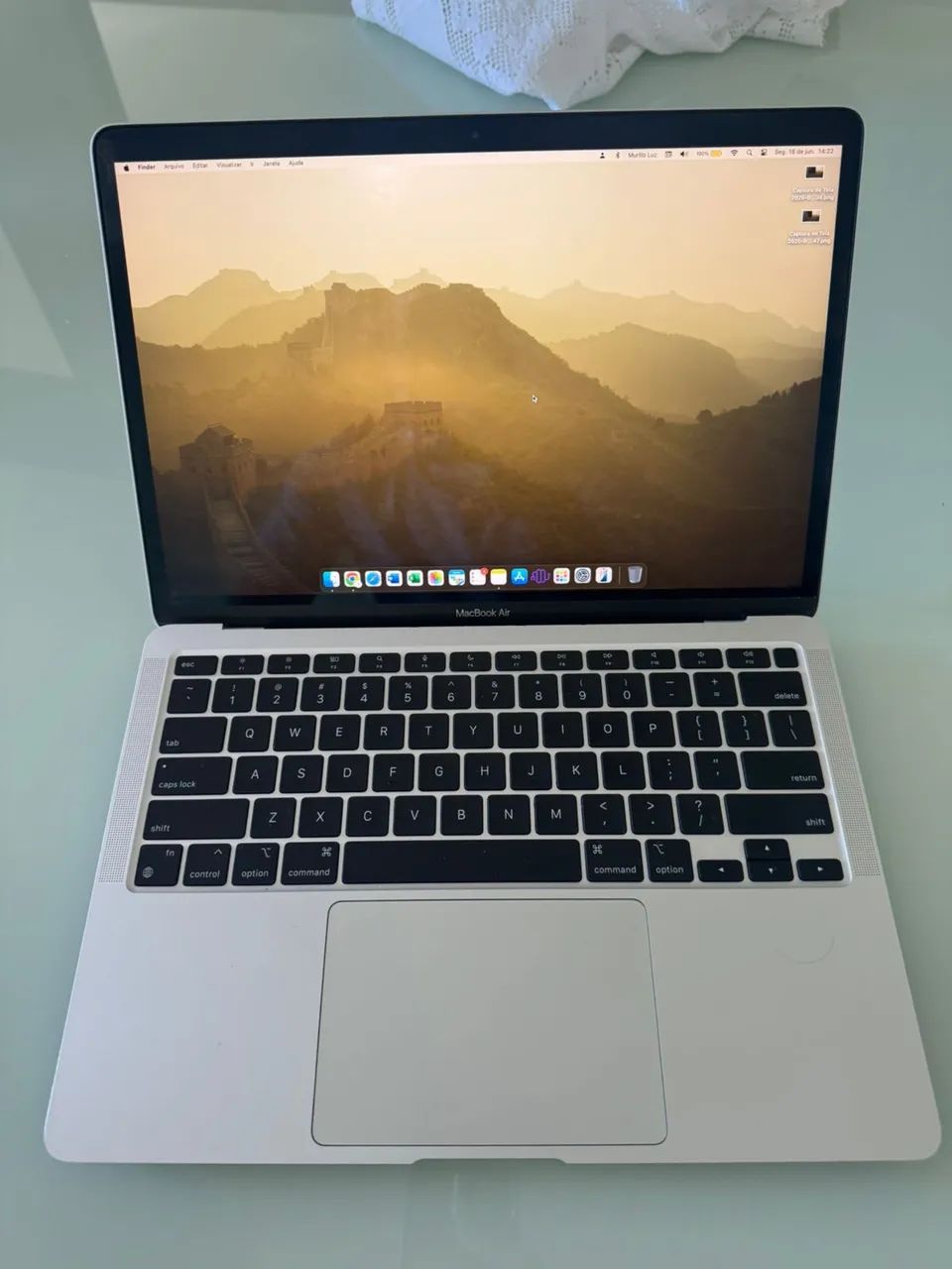 【美品】MacBook Air M1 512GB 8GB シルバー 93% MacBook Air M1 (Silver) - 8GB/512GB - IMPECÁVEL - Notebooks