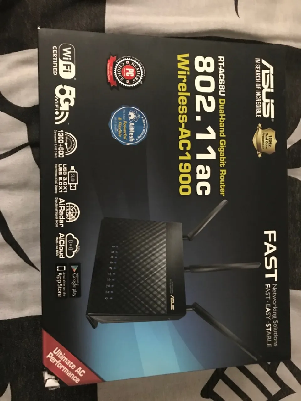 Roteador Asus RT-AC68U Wireless-AC1900 Gigabit