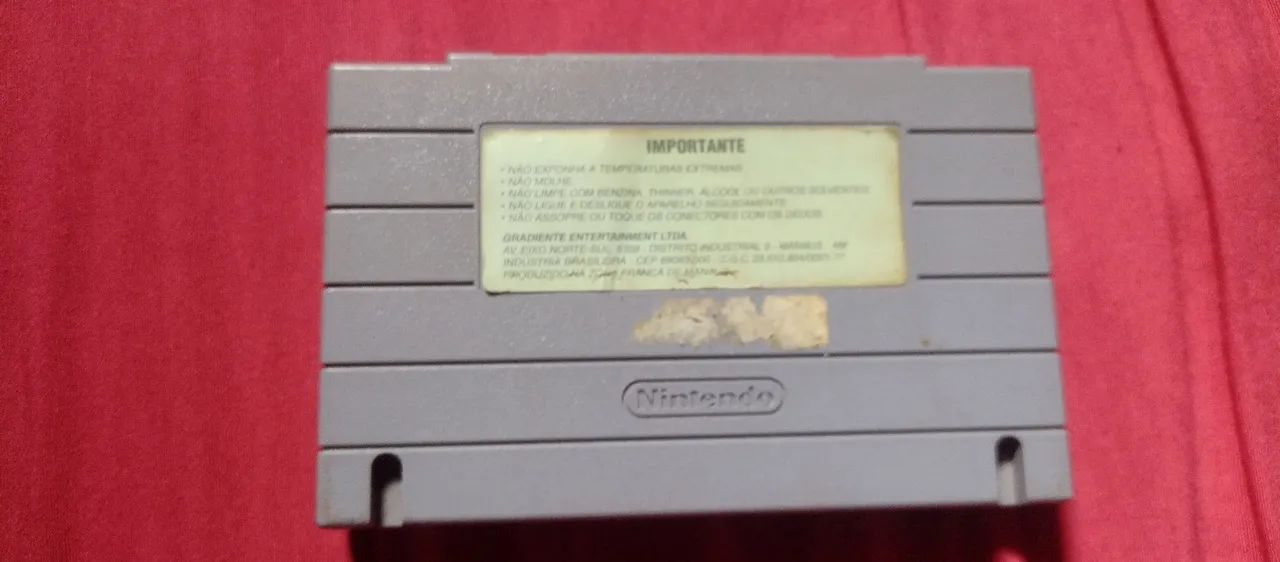  CONTROLE DE SUPER NINTENDO RELÍQUIA E  CARTUCHO OU FITA DE SUPER NINTENDO  - Foto 5
