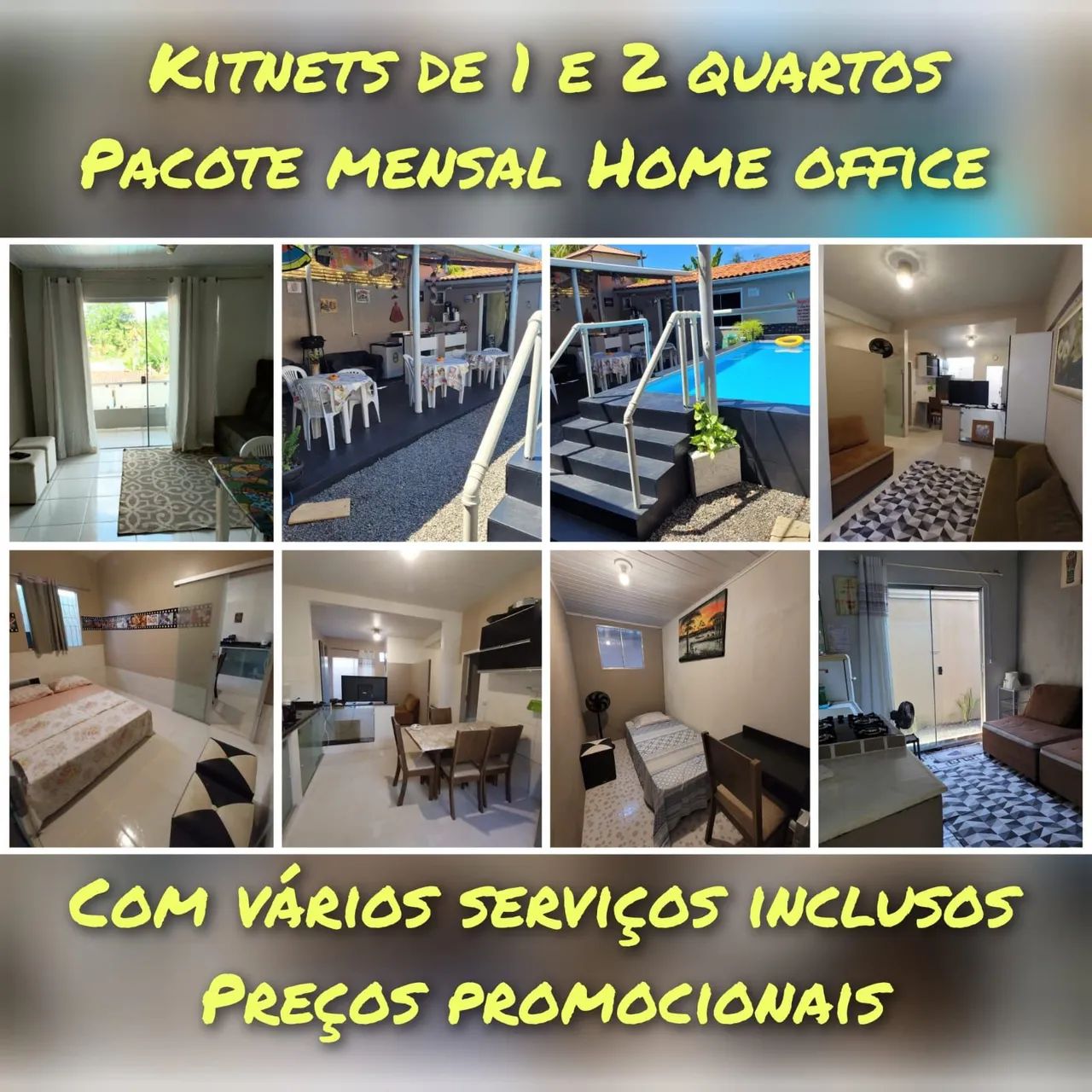 Itacaré Kitnet Temporada - 01 e 02 Quartos - Piscina