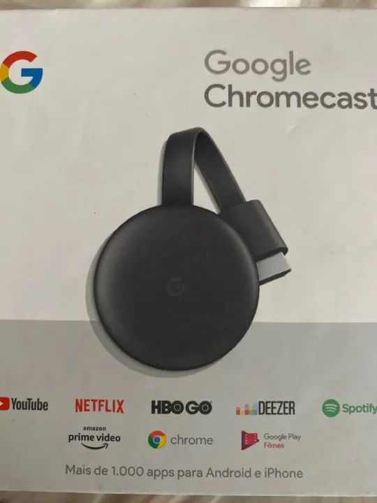 Google chromecast geração 3 semi novo