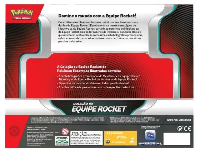 BOX POKÉMON COLEÇÃO EQUIPE ROCKET NIDOKING EX 49 CARTAS NO TOTAL - Foto 4