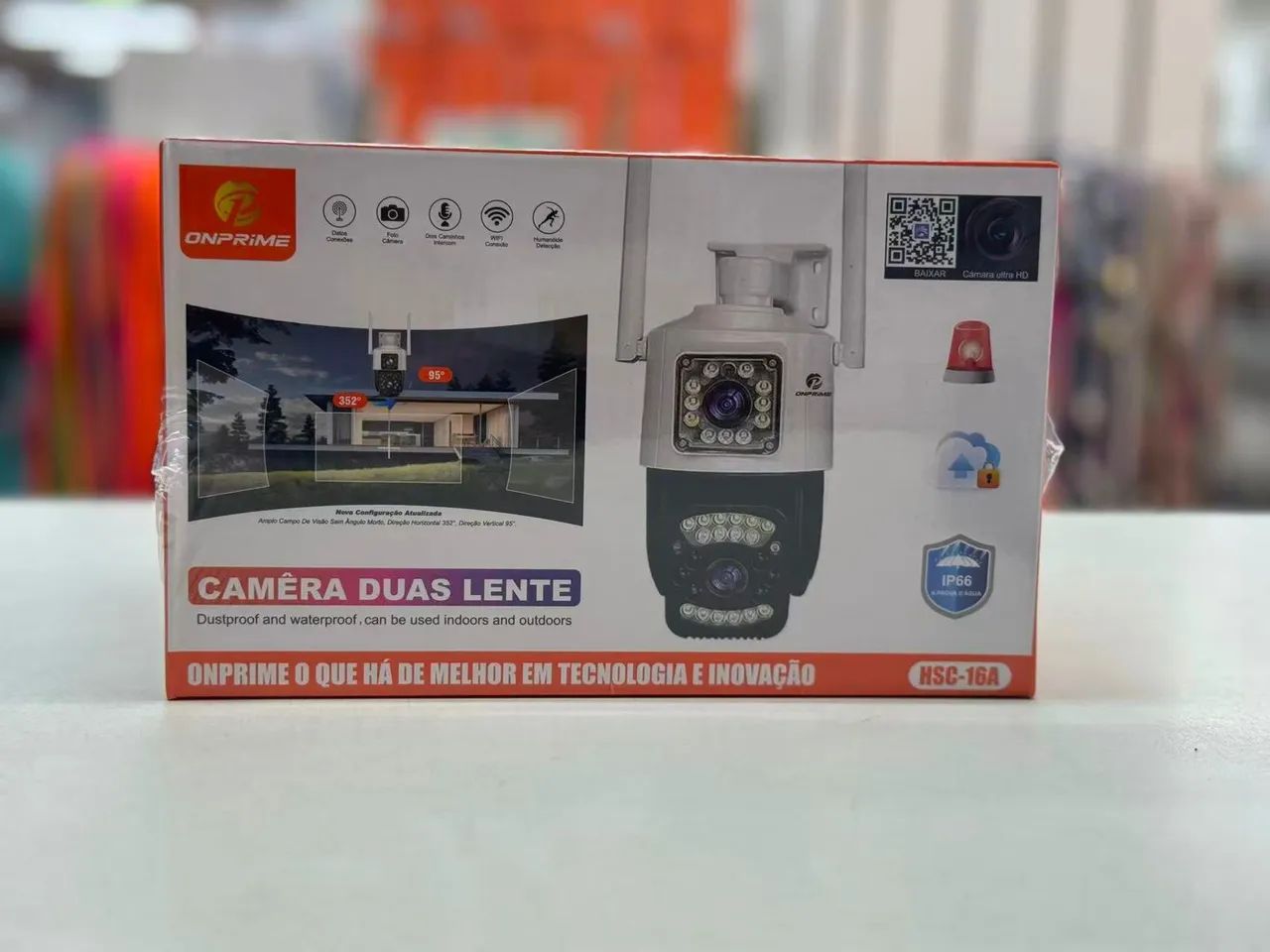 Câmera de Segurança Externa duas Lentes Wi-Fi Yoosee HSC16A 