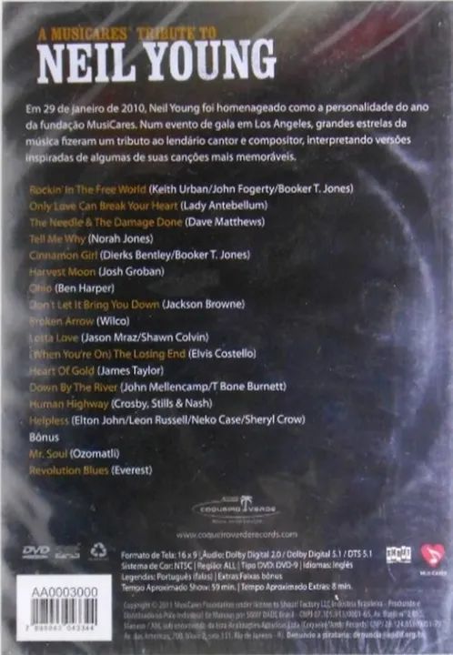 2 Dvds do Neil Young. Mais de 100 títulos disponíveis - Foto 2