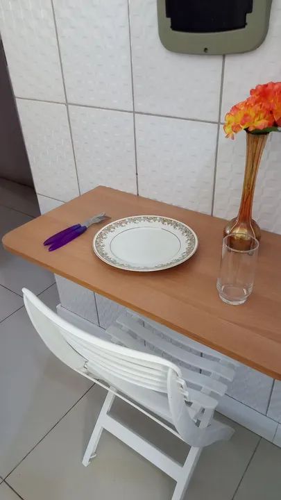 ? Mesa Dobrável retrátil de Parede em MDF 100%- Praticidade e Elegância no Seu Espaço! - Foto 2