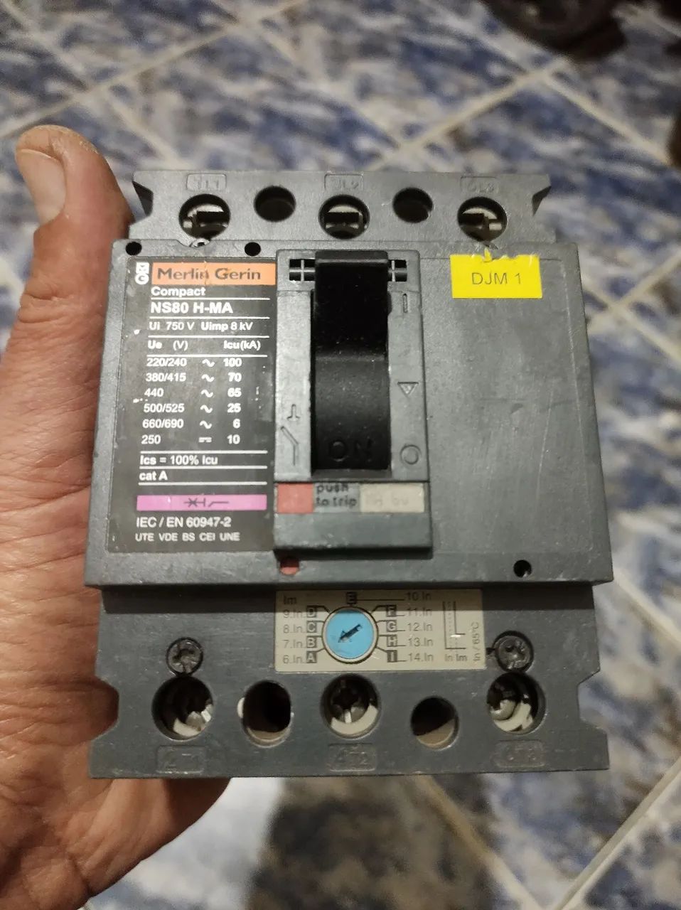Disjuntor Merlin Gerin NS80 H-MA