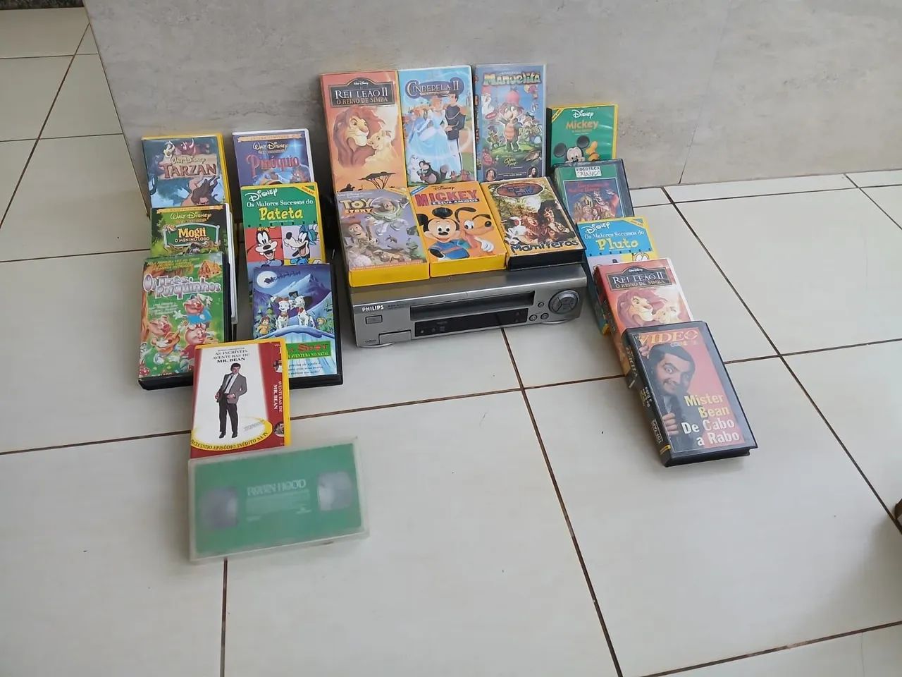  vídeo cassete  philips vr610 e fitas vhs - Foto 5