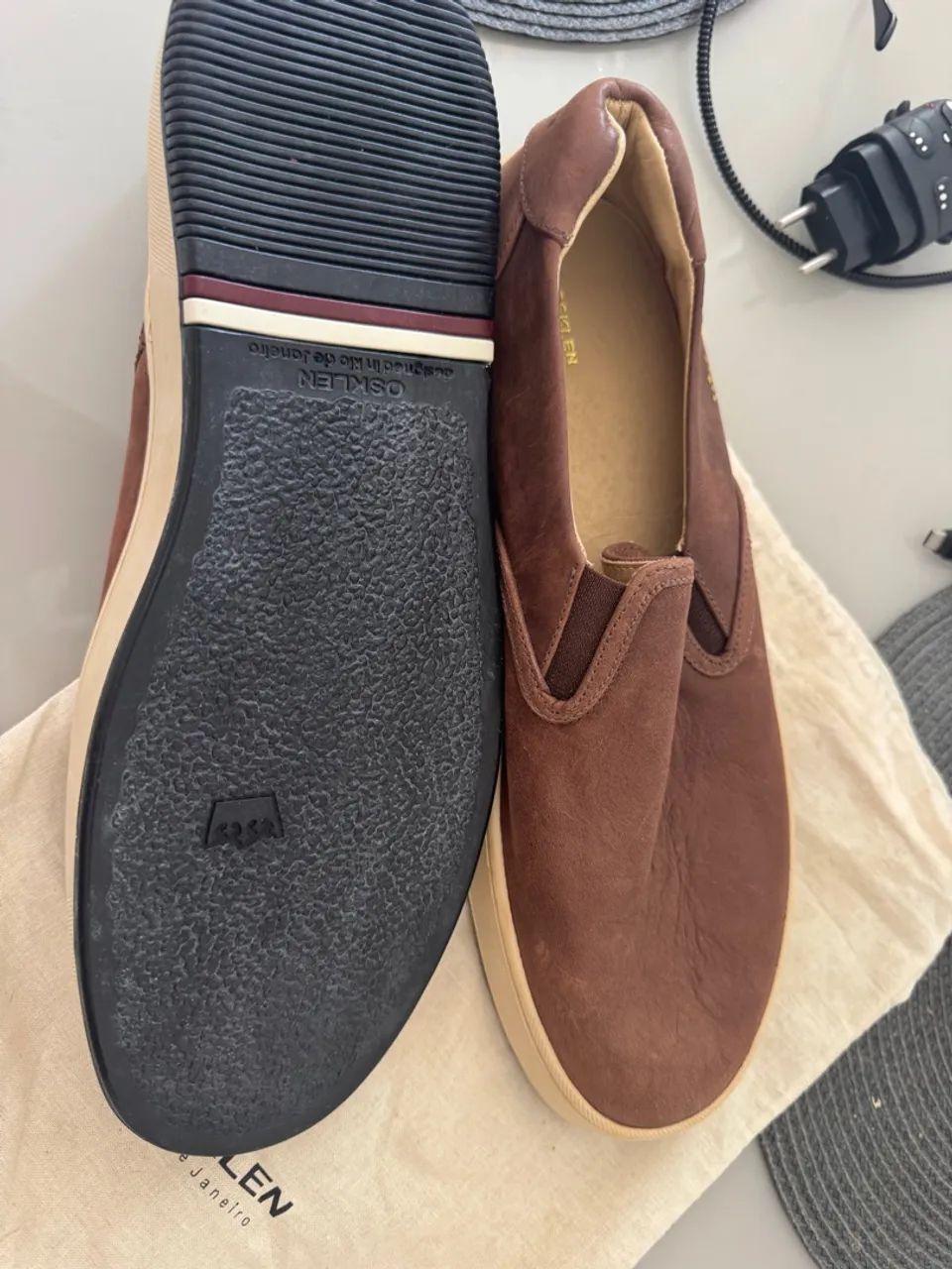 Tênis Osklen Slip On Marrom - Conforto e Estilo - Foto 3