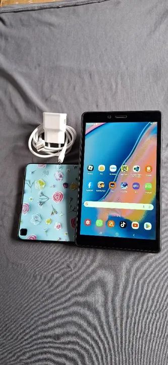 Tablet Samsung Tab A 8.0 Pega chip de operadora Faz ligação sem trincos aceiro cartoes - Foto 4