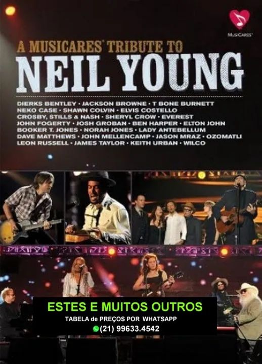 2 Dvds do Neil Young. Mais de 100 títulos disponíveis