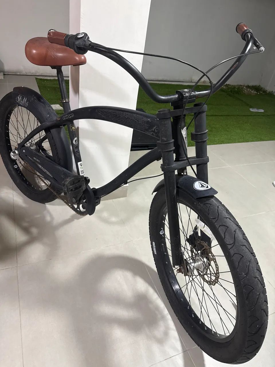 Bicicleta Nirve skull retrô 
