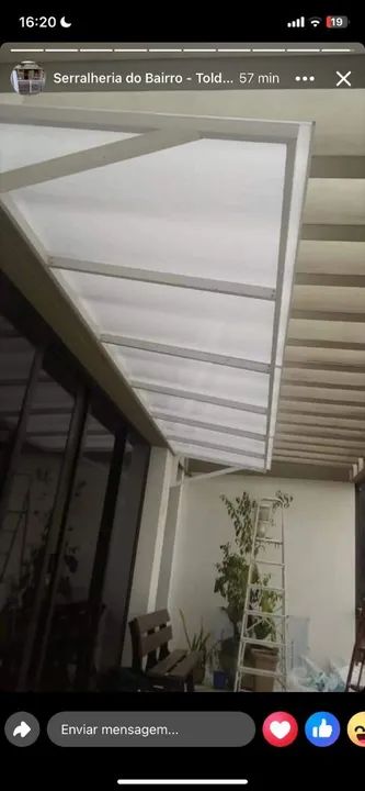 Cobertura de policarbonato para área externa - Foto 3