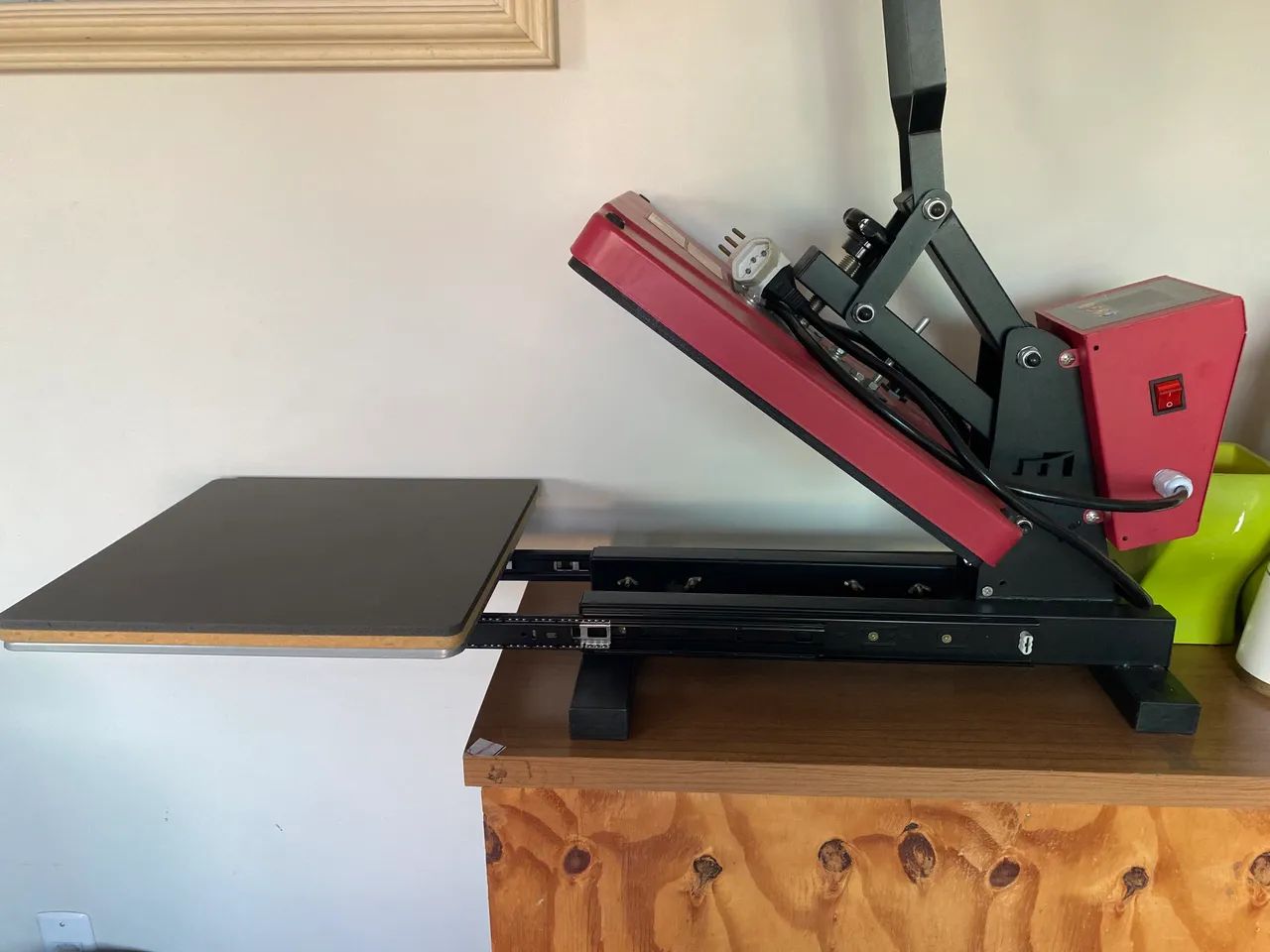 Prensa 38x38 com gaveta para sublimação  - Foto 2