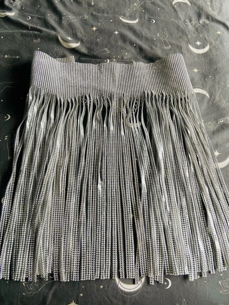 Saia de strass prateada - arrasa no look! - Foto 2