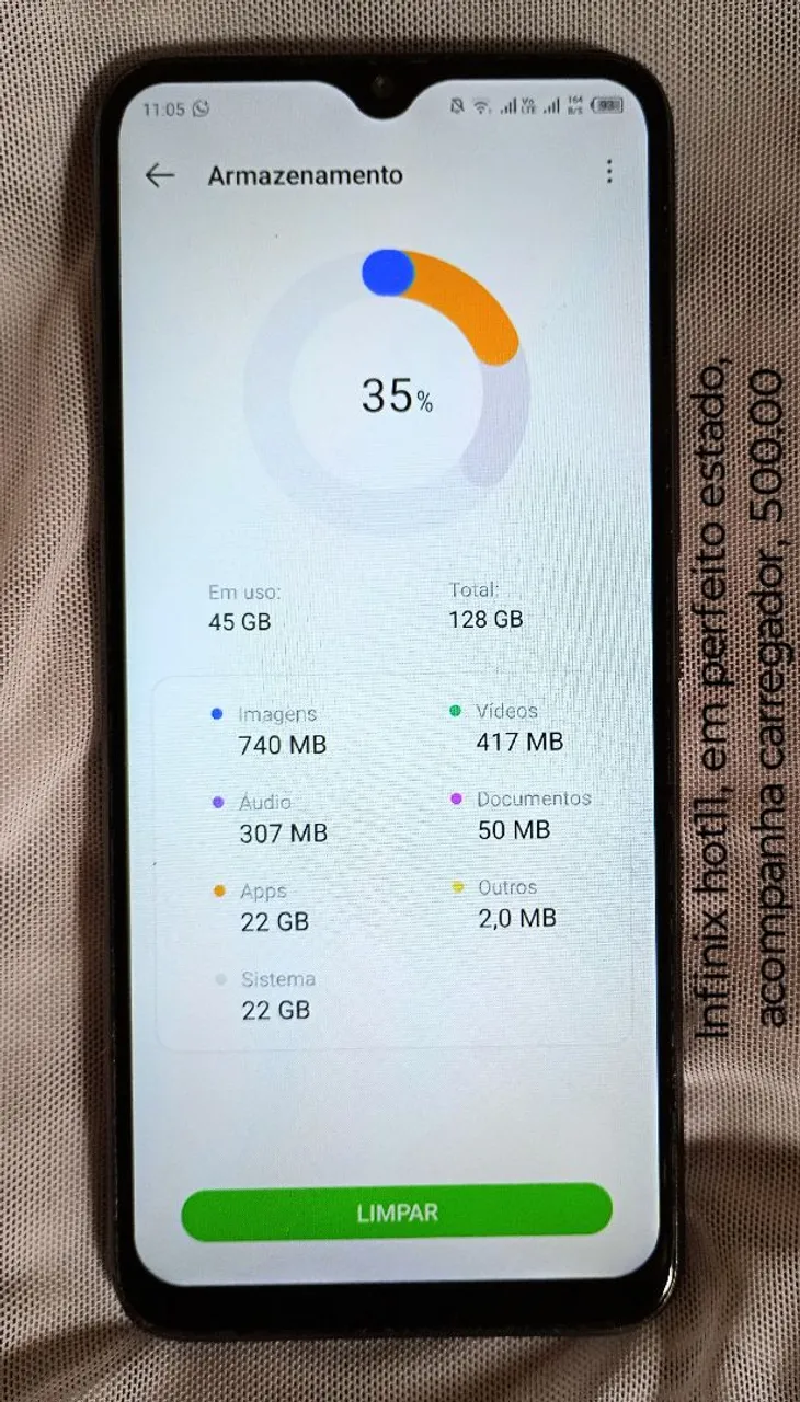 Smartphone 128 gigas