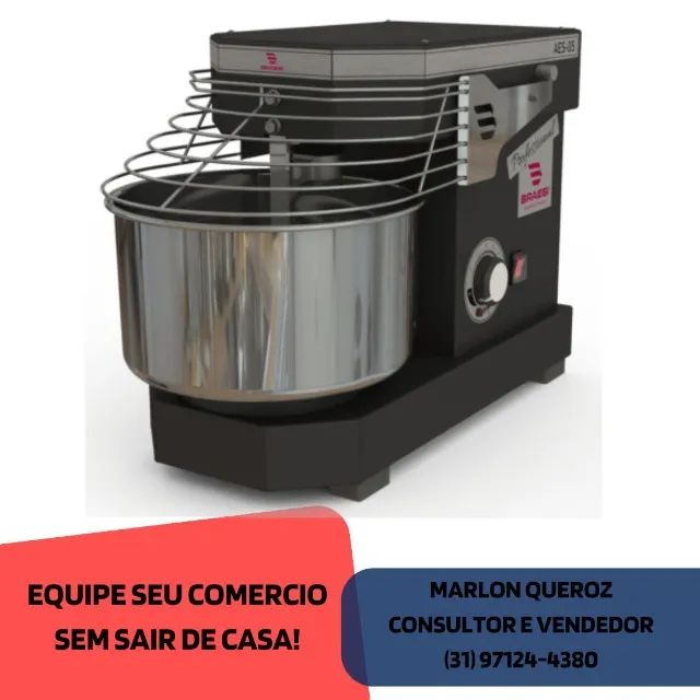 Amassadeira Espiral 5KG Braesi 127-220v 10 velocidades