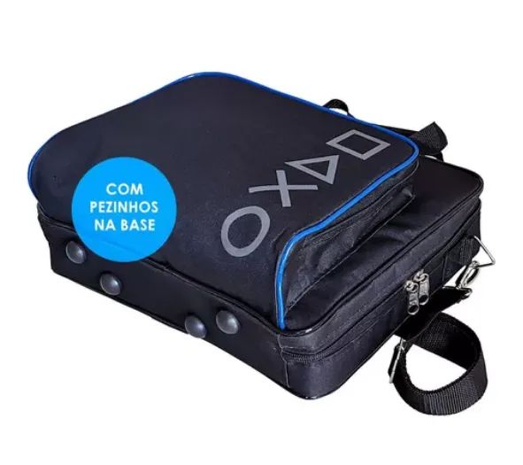 Bolsa Para Ps4 Slim Fat De Transporte C/ Compartimentos Case - Foto 2