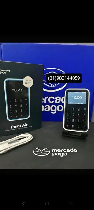 Maquininha de Cartão Point Air - Mercado Pago