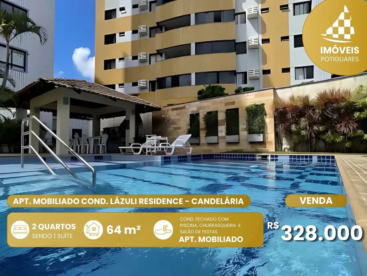 Imóvel para venda com 64 metros quadrados com 2 quartos em Candelária - Natal - RN