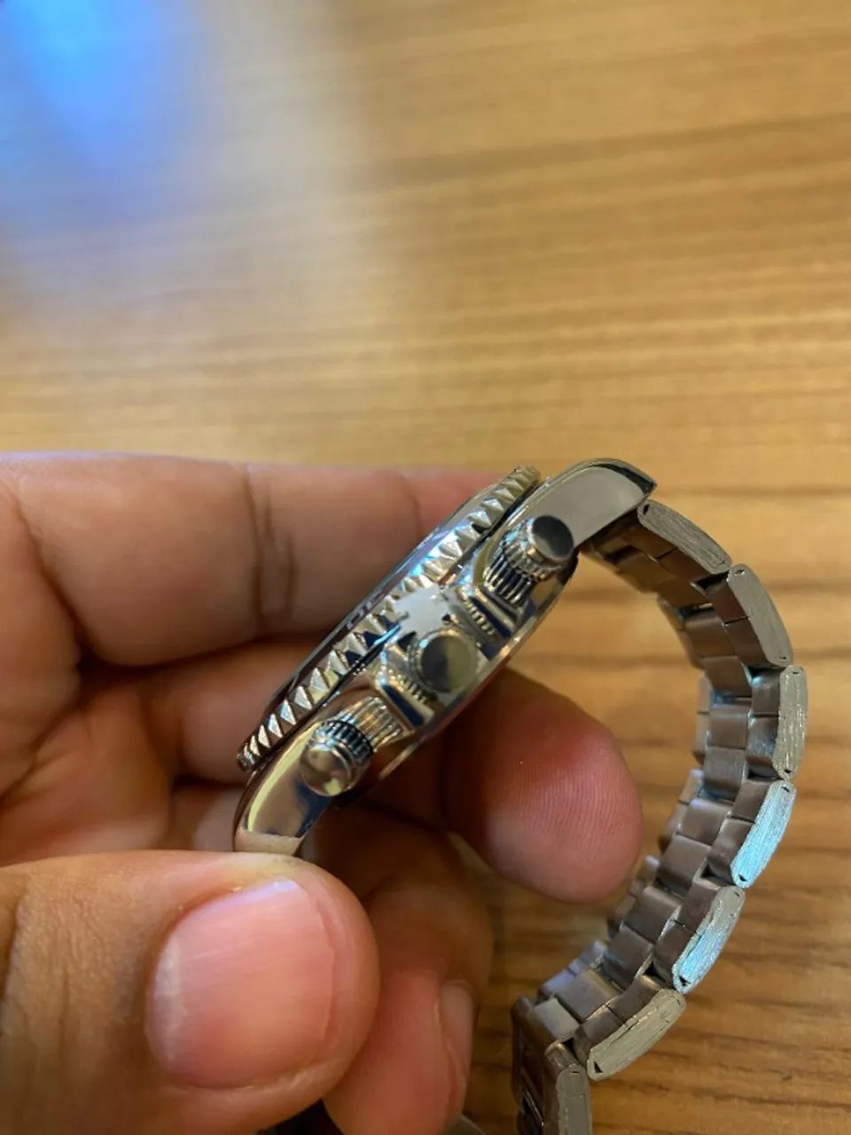 Oferta Relógio De Pulso Masculino Aço Esportivo Notionr - Foto 2