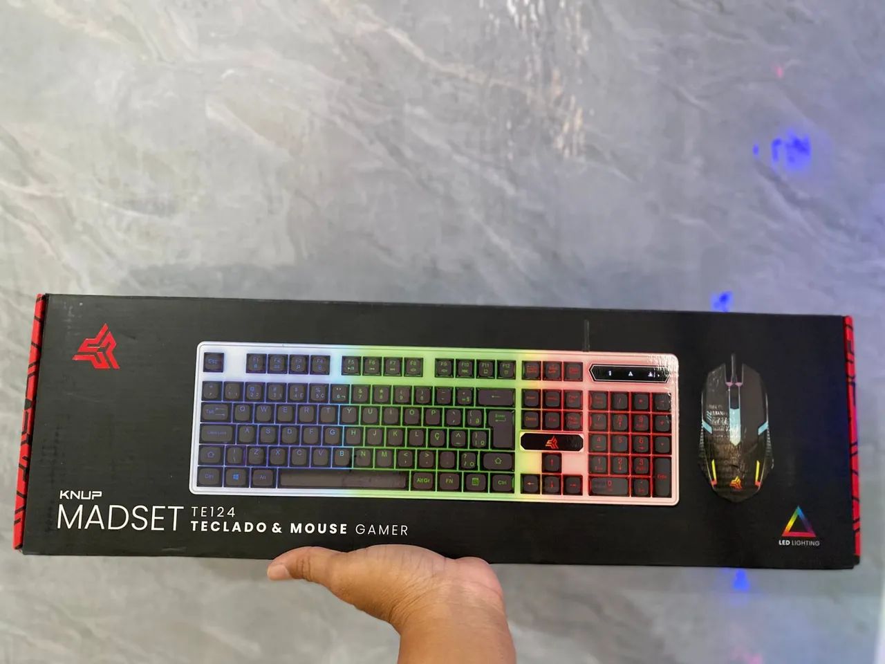 Kit gamer teclado e mouse RGB -ENTREGA A DOMICÍLIO 