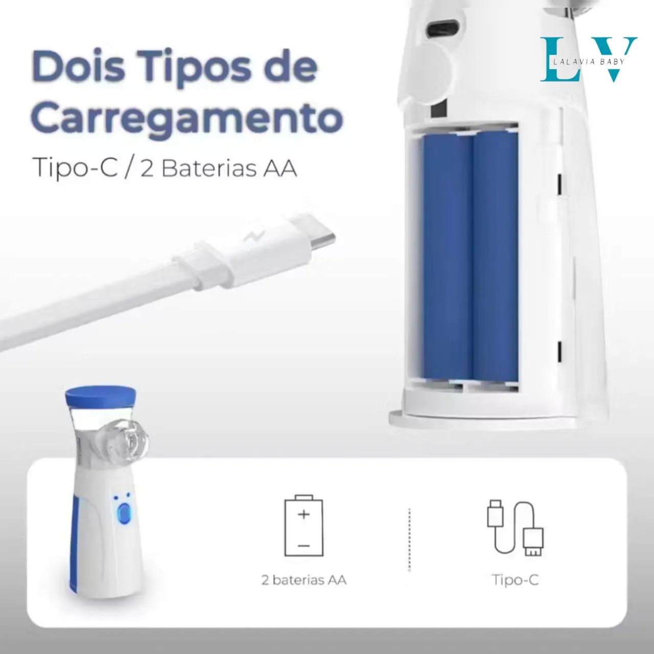 Nebulizador Portátil Mini Inalador Silencioso Ultra-sônico  - Foto 4