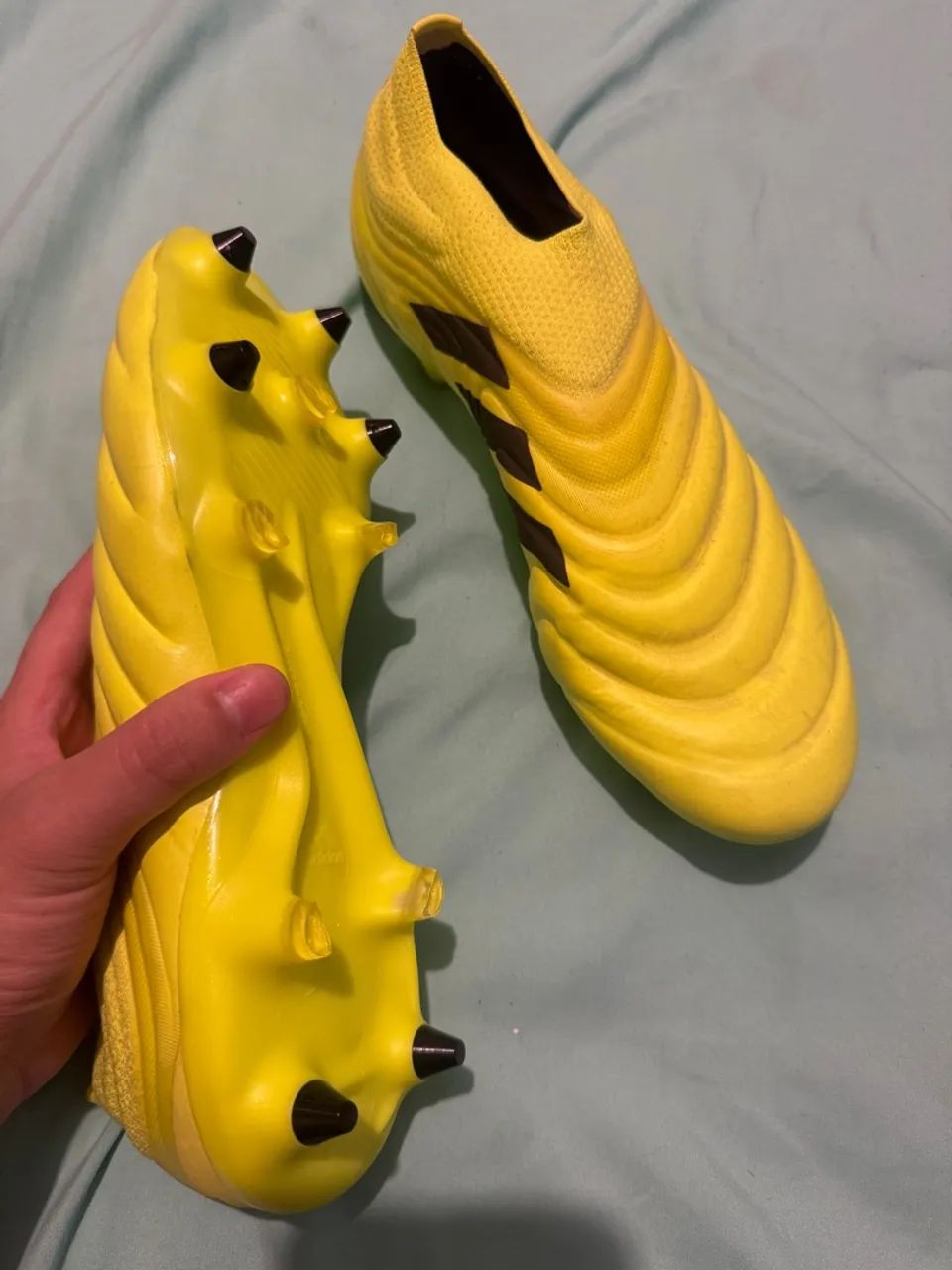 Chuteira Trava Mista Adidas Copa 19+ Verde 41BR