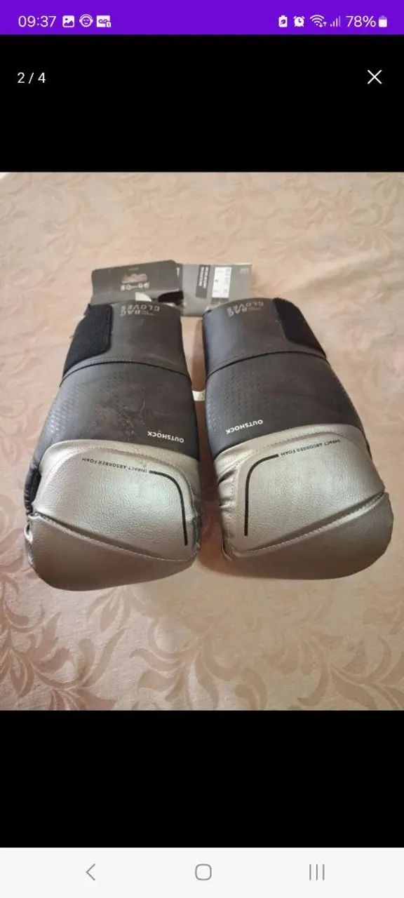 Luva de boxe sem uso desapegando 