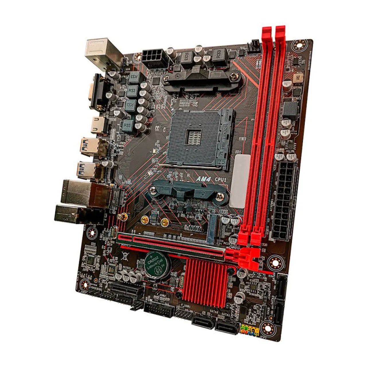 PLACA MÃE A520M TITANIUM | SOCKET AM4 - DDR4 - M.2 NVMe - CLANM - Foto 3