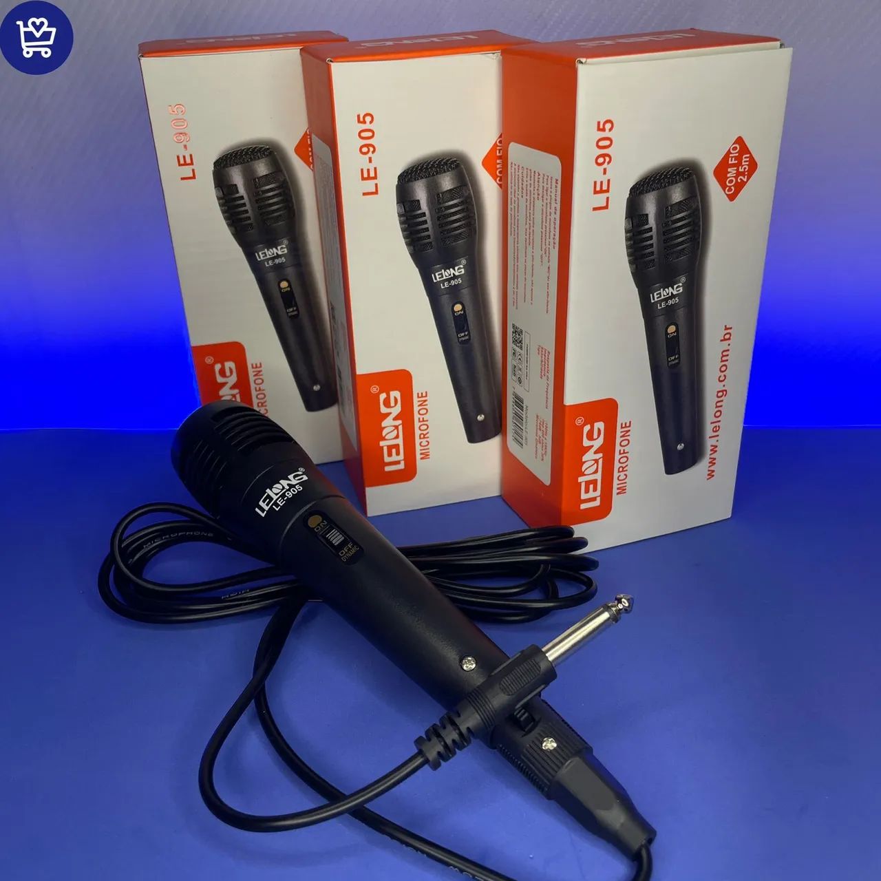 Microfone LE-905 com Fio - Novo - Foto 2