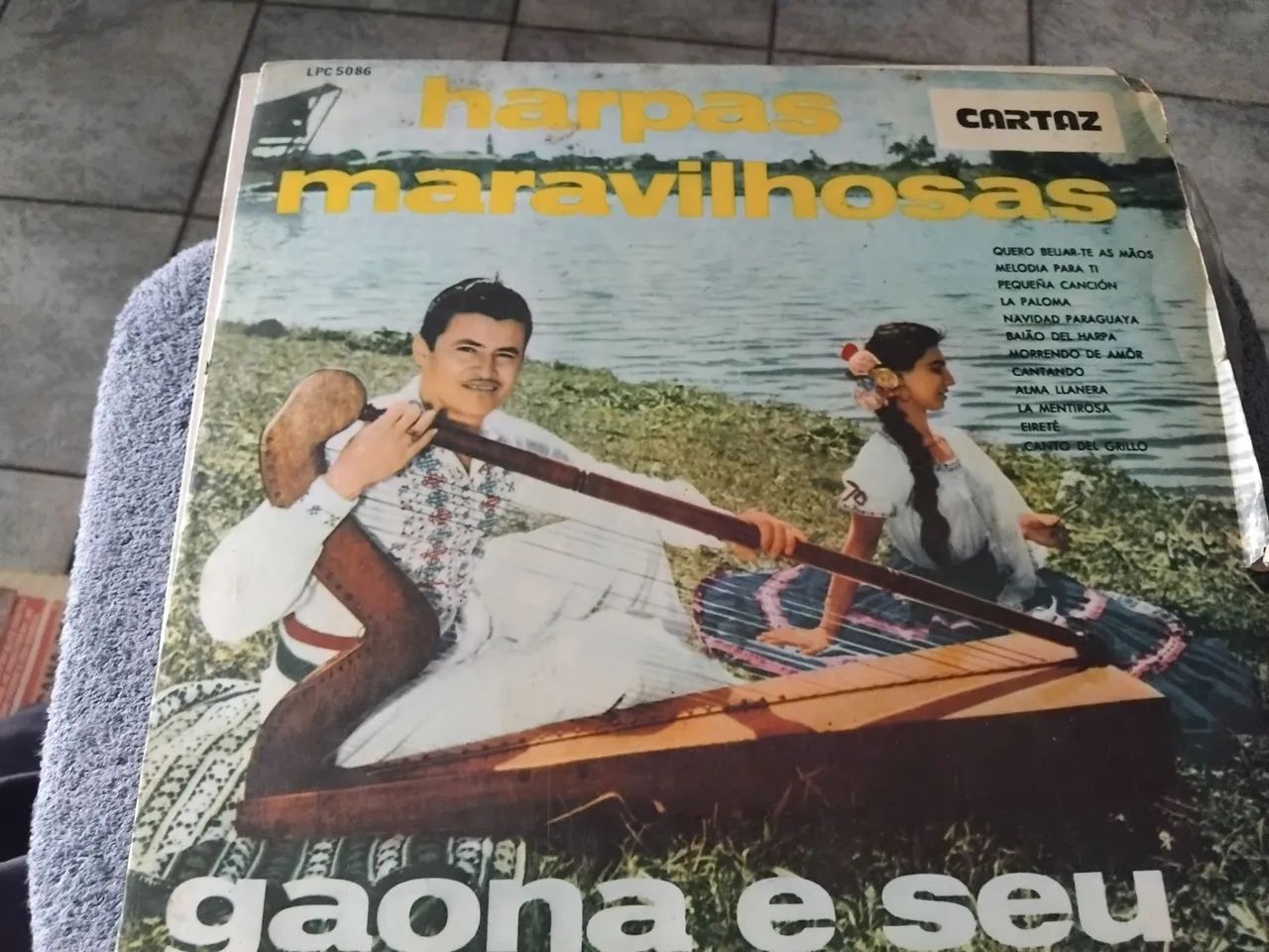 Disco de Vinil Harpas Maravilhosas Gaona e Seu