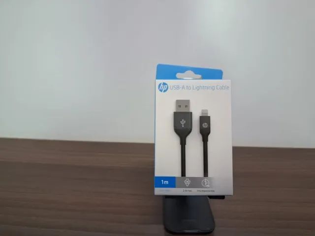 Cabo HP - NOVO, USB-A para Lightning de Iphone, 16W, 2.4A, 1 metro