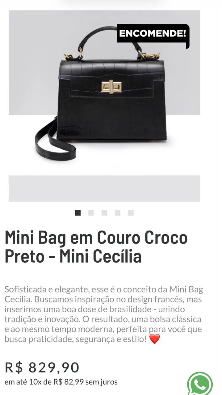 Bolsa de couro croco - Donna Guerriera - Foto 6