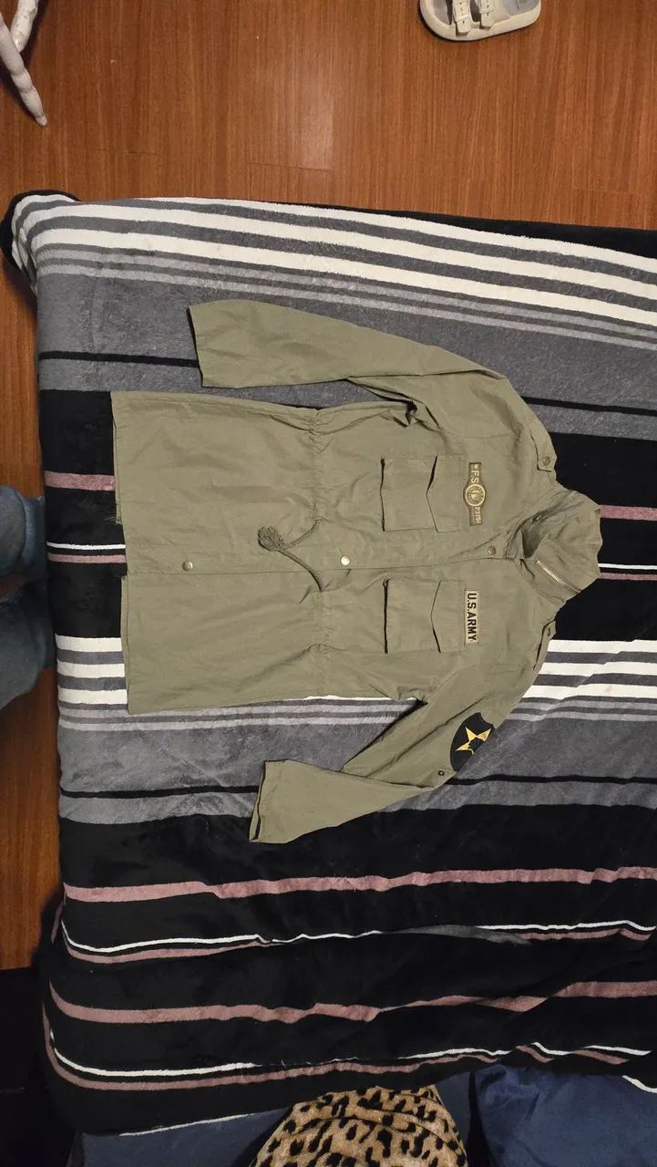 Camisa vintage verde 38/40 - Foto 4
