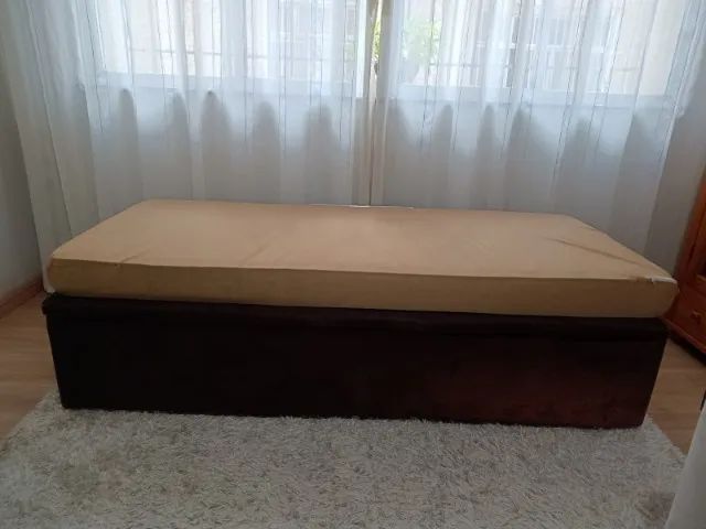 Cama box bau solteiro 