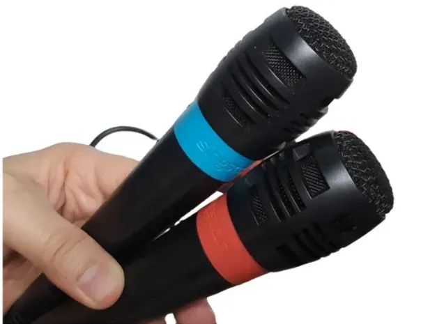 2 Microfone com fio para jogo PS3, PS2, Xbox360 e Nintendo Wii - Foto 2